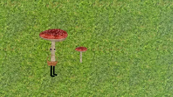 Walk Around Grabbing Mushrooms As A Mushroom!