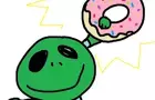 Alien Tries a Donut