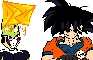Goku and Cell play Nintendo DS: but animated
