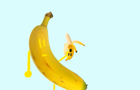 Banana eating banana