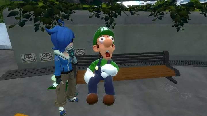 Luigi eats soup fail