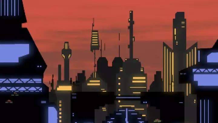 Sci Fi Pixel City