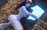 Widow Enjoys Her New Toy