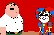 Peter Griffin in the amazing digital circus
