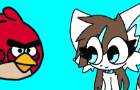 Catty and Rosie with angry birds mashup