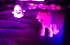 Pinkie Pie and a ghost stop motion (Made in graduation)