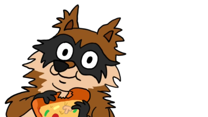 Trippy Raccoon Pizza