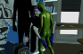 Beast Boy and Raven wall ride camera angle two