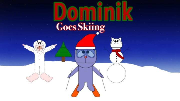 Dominik Goes Skiing