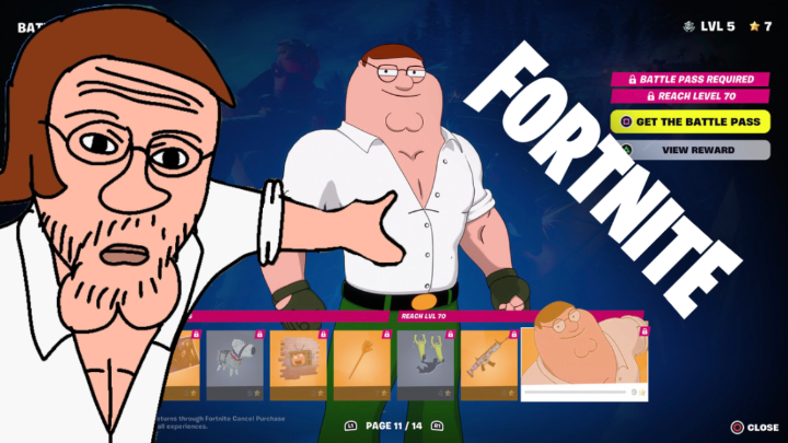 O my gosh I’m in Fortnite / Peter griffin