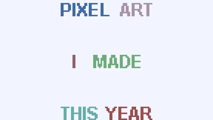 Pixel Art Animations I Made this Year