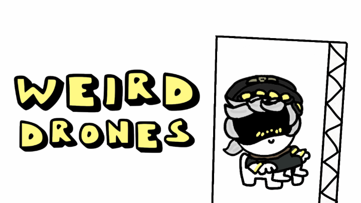 Weird drones - The drawing