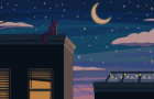 Purrple Cat - City Nights