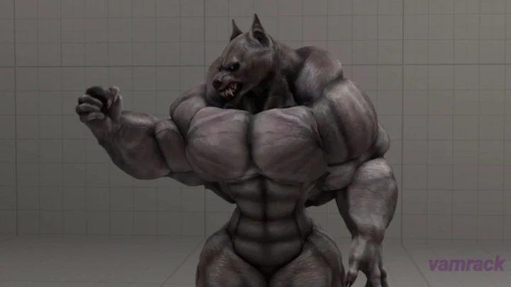 Werewolf short muscle growth