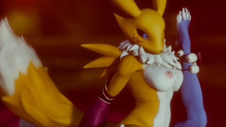 Renamon x Krystal tribadism