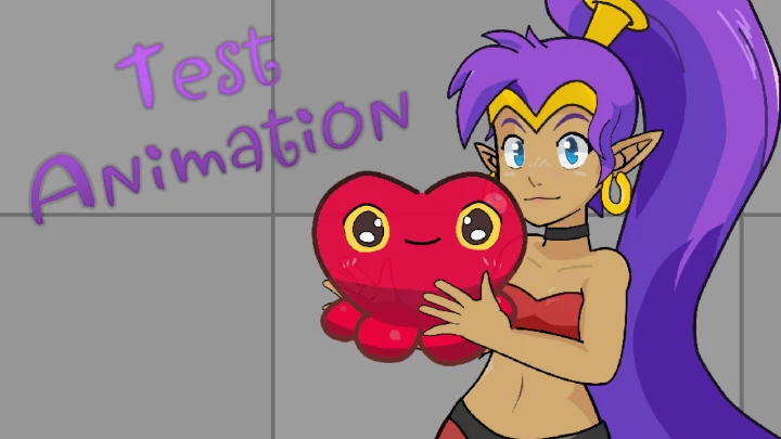 TEST ANIMATION for my Shantae puppet