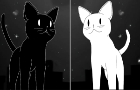 Cats on the roof at 2 AM be like (Cats fight animation)