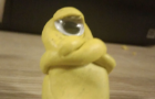 yellow plasticine dancing in stop motion lol