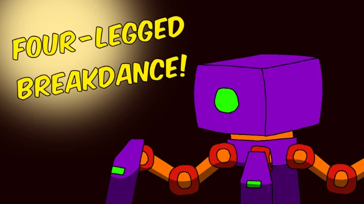 Four-legged breakdance!