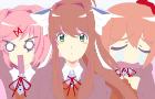 DDLC Real Friends Animation &quot;Come to the club!&quot;