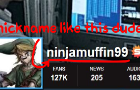 Nickname generator like NinjaMuffin99