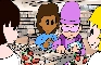 Purple Joe in Rebook's Celebration of Romance & Recycling