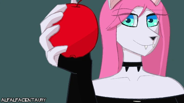 Vocalista Eating an apple