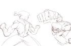 Animated Fight scene (Rough animation)