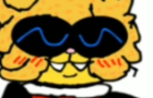 Cat Mister. Bob Sponge dancing