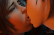 Lara Croft kissing Tifa passionately