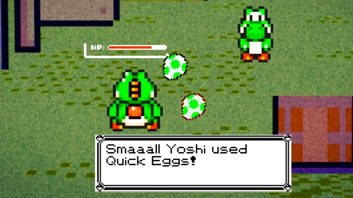 Beeeg Yoshi vs. Smaaall Yoshi – Pokémon Style