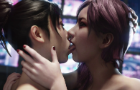 SeonHee &amp; Chitose - Kissing practice