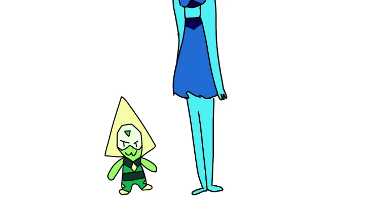 Peridot x Lapis in bad quality