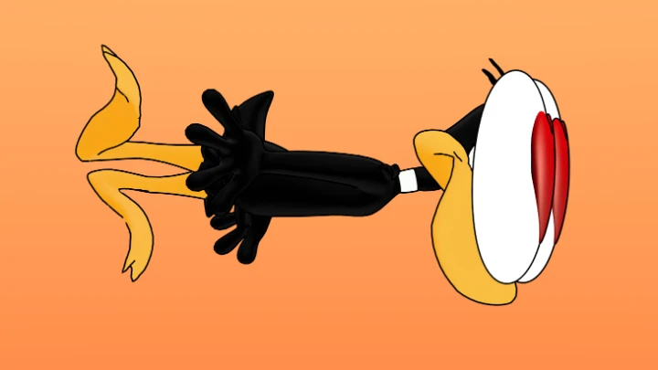 Finally, one of my people! (Daffy Duck animation test)
