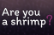 Are you a shrimp?