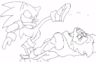 Mario and Sonic Jump Gogeta