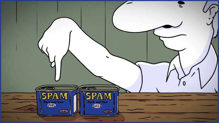 Tasting Very Old Spam Meat (ANIMATED)