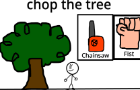 chop the tree