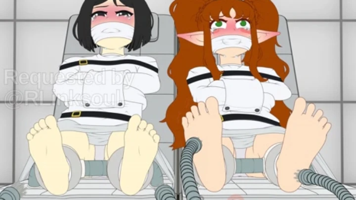 Mihao and Tsu-maru are being tickled