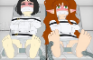 Mihao and Tsu-maru are being tickled