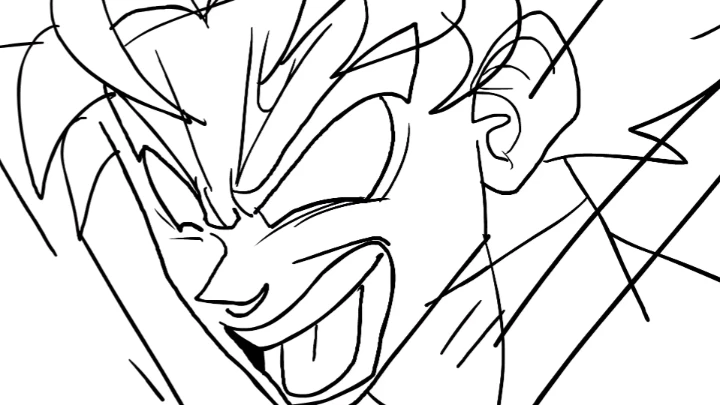 Goku Vs Broly sketch