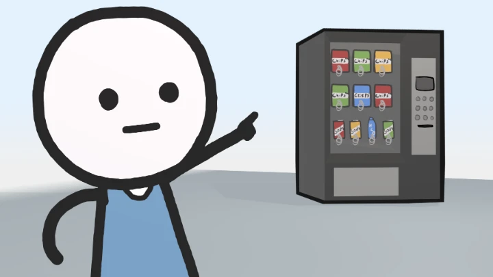 stick person vending machine