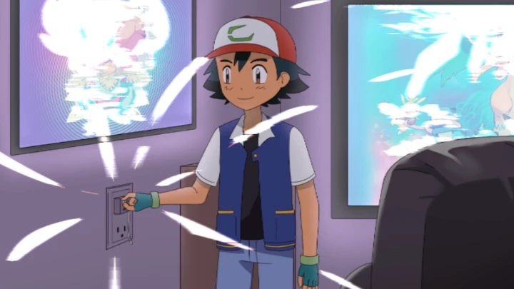 Ash ketchum plugging 2 cords that were scam