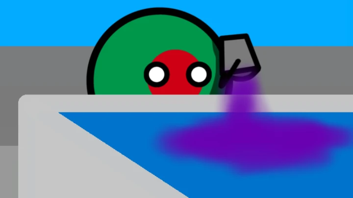 I poisoned the water supply, but it's a Polandball animation