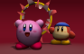 Kirby's hoop-bursting entrance