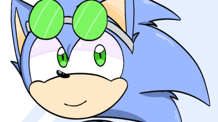 Floating (Time Traveler Sonic GIF)