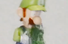 Luigi drinks a beer, feels sick and starts vomiting