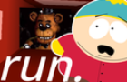 Eric cartman gets chased be Freddy fazbear (real)