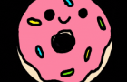 Donut dancing to music