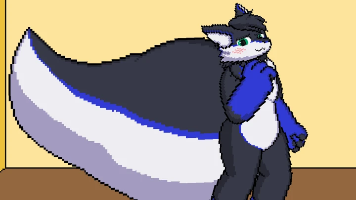 Tail and pear (body inflation)